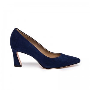 Saltos Bernardo Faryn Pointed-Toe Feminino Azul Marinho Escuro | HMZ1528RQ