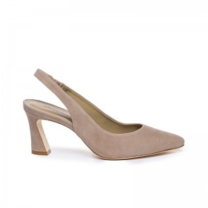 Saltos Bernardo Felicity Slingback Feminino Bege | UFN3846OB