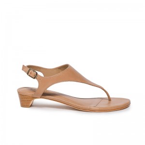 Sandalias de Salto Bernardo Goldy Demi Feminino Marrom | HGD3441TL