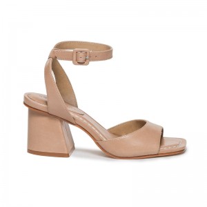 Sandalias de Salto Bernardo Nyack Feminino Marrom | EZD5396QG