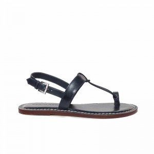 Sandálias Planas Bernardo Maverick 2 Toe Ring Feminino Azul Marinho | LFZ96100WL