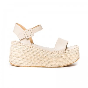 Sandálias Plataforma Bernardo Mallorca Espadrille Feminino Bege | KRX6250KP