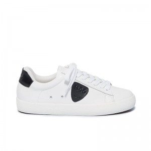 Sapatilhas Bernardo Tatum Feminino Branco Pretas | MWQ2957OF