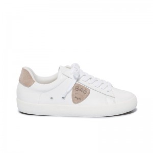 Sapatilhas Bernardo Tatum Feminino Branco Bege | JLE6581JN