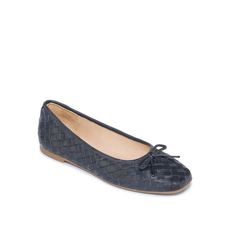 Bailarinas Bernardo Gwynn Woven Feminino Azul Marinho | NYB2420OO