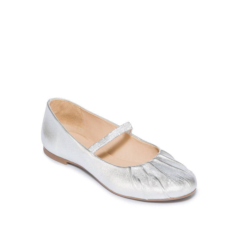 Bailarinas Bernardo Savona Ballerina Feminino Prateadas | SKN2610BX