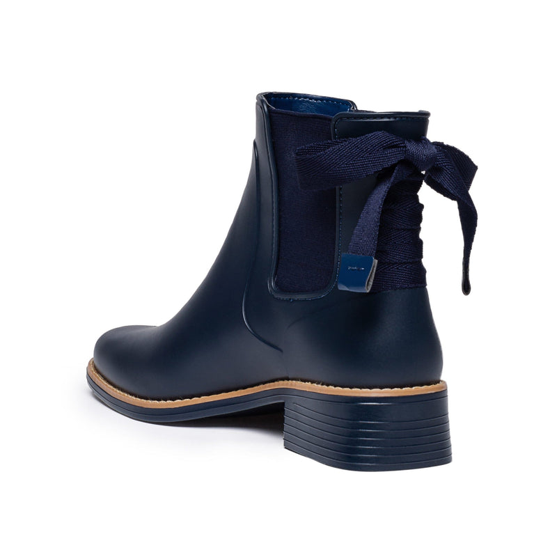 Botas Chelsea Bernardo Briton Slip On Rain Feminino Azul Marinho | ELZ5847OR