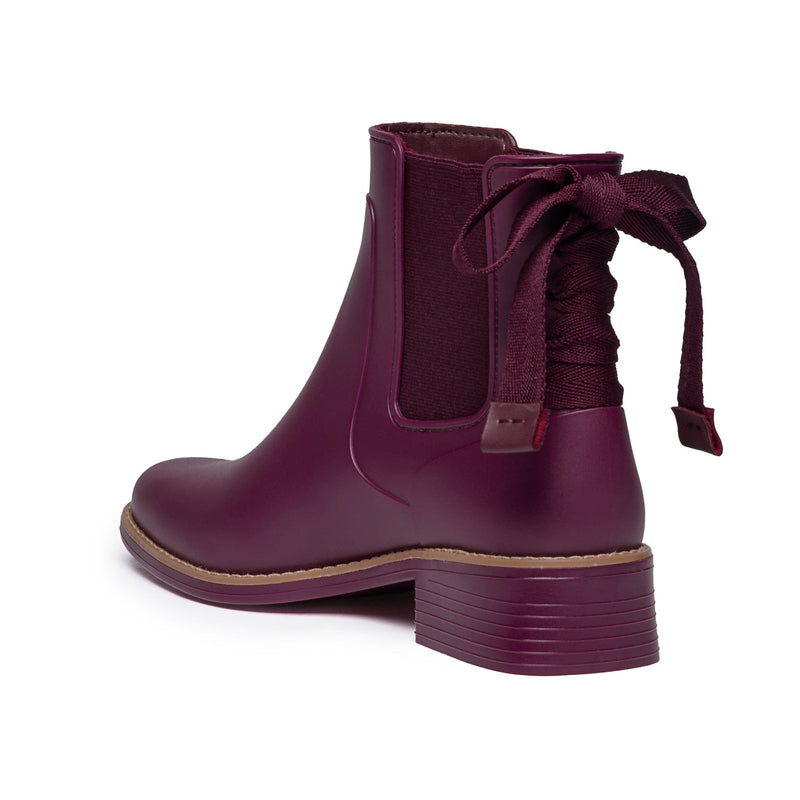 Botas Chelsea Bernardo Briton Slip On Rain Feminino Roxo | DPO7344HN