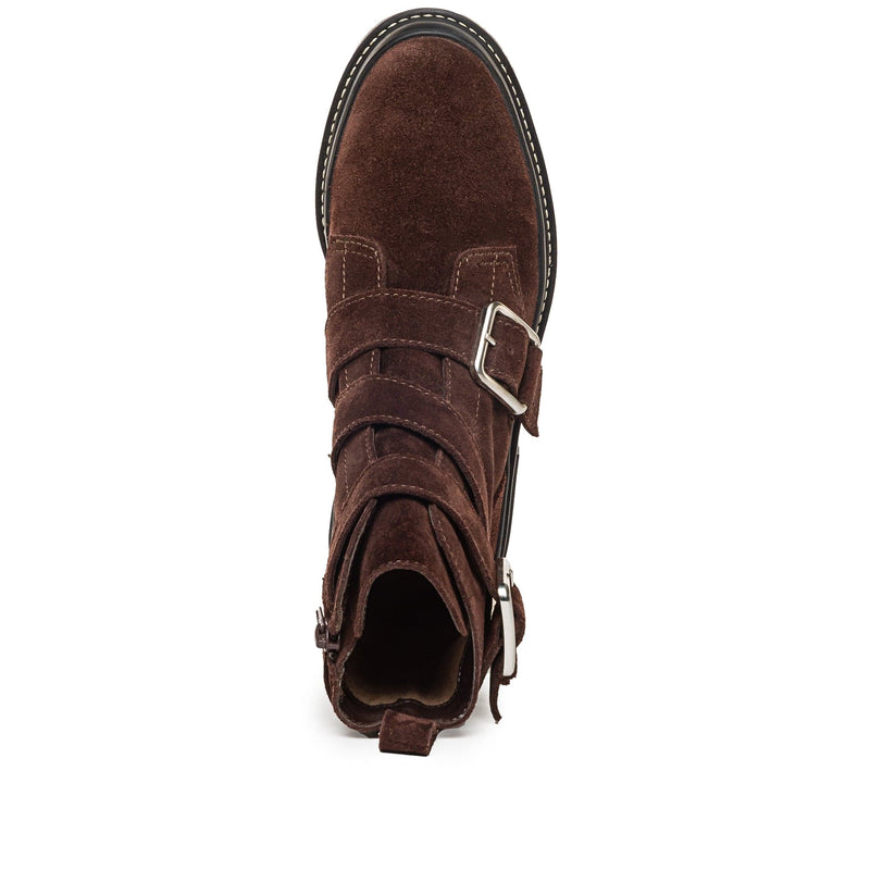 Botins Bernardo Durban Moto Feminino Chocolate | JMU7714EU