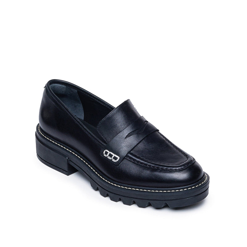 Mocassins Bernardo Chandler Lug-Sole Feminino Pretas | PSZ6464MV