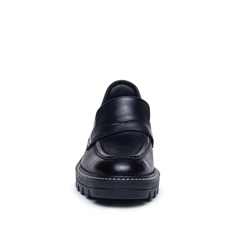 Mocassins Bernardo Chandler Lug-Sole Feminino Pretas | PSZ6464MV