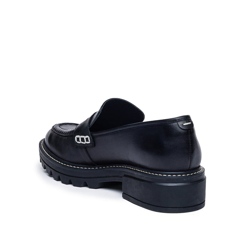 Mocassins Bernardo Chandler Lug-Sole Feminino Pretas | PSZ6464MV