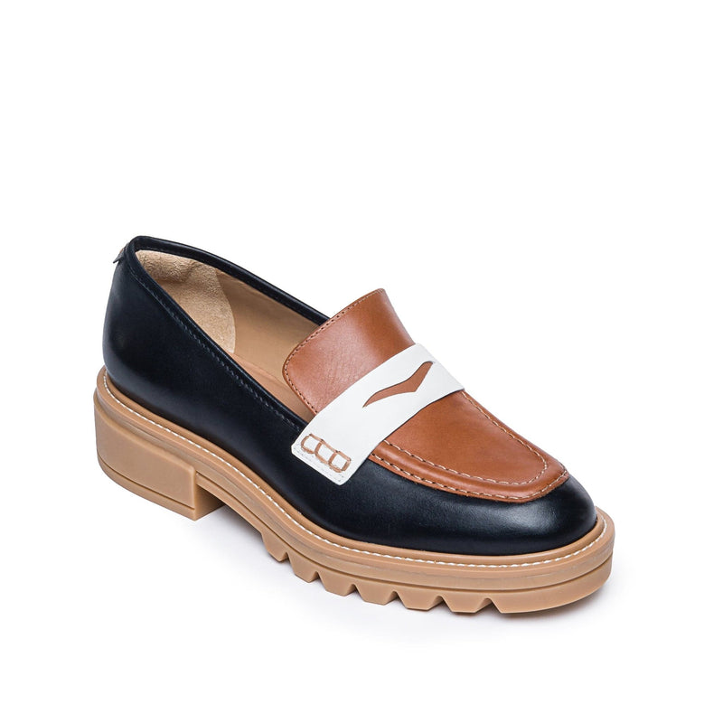 Mocassins Bernardo Chandler Lug-Sole Feminino Pretas Marrom Escuro | HTE10071VG