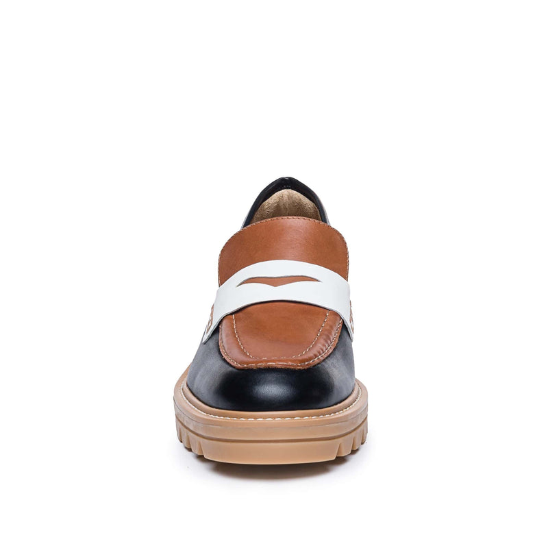 Mocassins Bernardo Chandler Lug-Sole Feminino Pretas Marrom Escuro | HTE10071VG