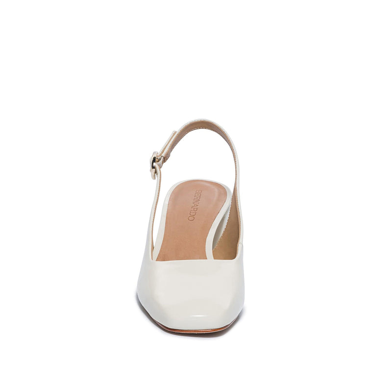 Saltos Bernardo Alexia Slingback Feminino Branco | YBW5514VB