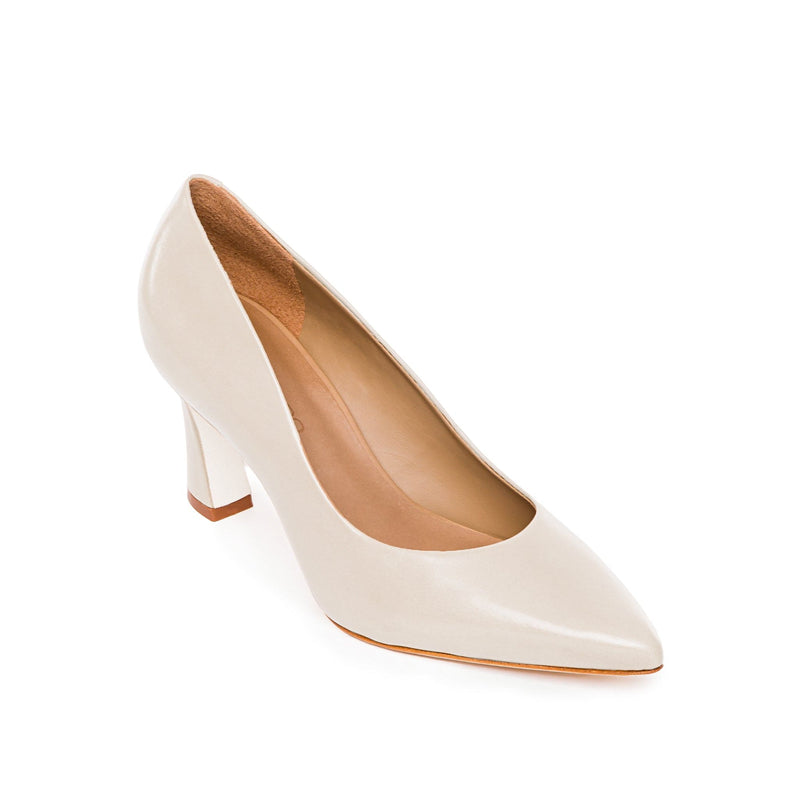 Saltos Bernardo Faryn Pointed-Toe Feminino Branco | EMA9482PH