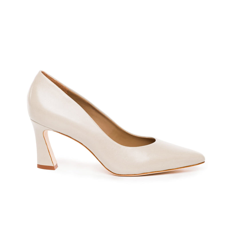 Saltos Bernardo Faryn Pointed-Toe Feminino Branco | EMA9482PH