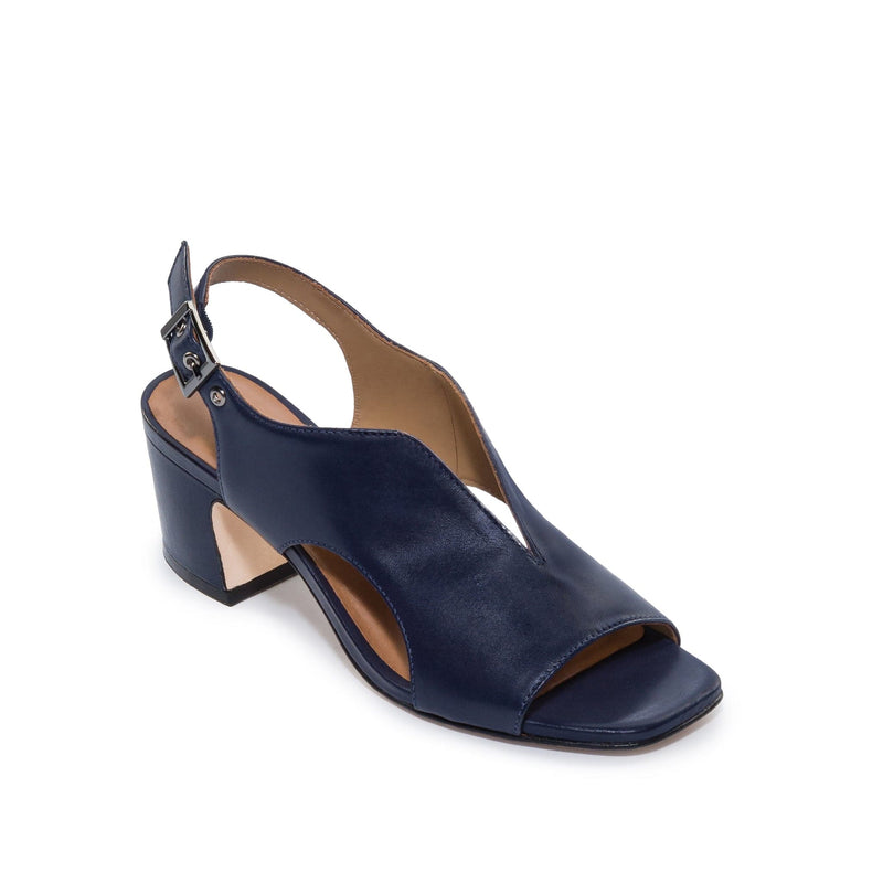 Sandalias de Salto Bernardo Bedford Mid Feminino Azul Marinho Escuro | XUG4465KL