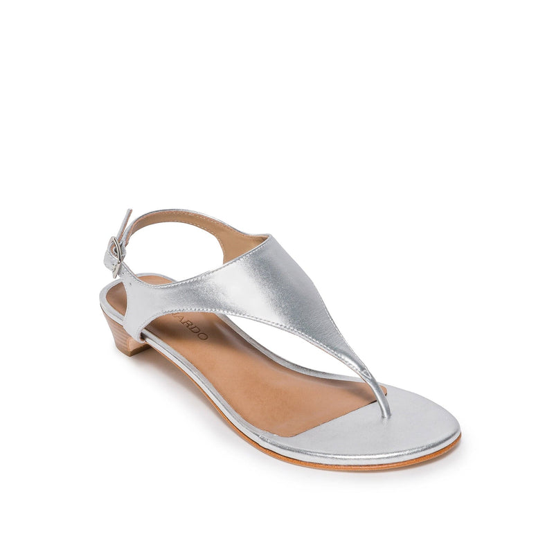 Sandalias de Salto Bernardo Goldy Demi Feminino Prateadas | QFK7678QO