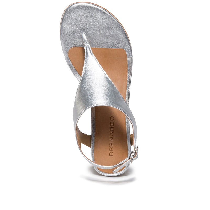 Sandalias de Salto Bernardo Goldy Demi Feminino Prateadas | QFK7678QO