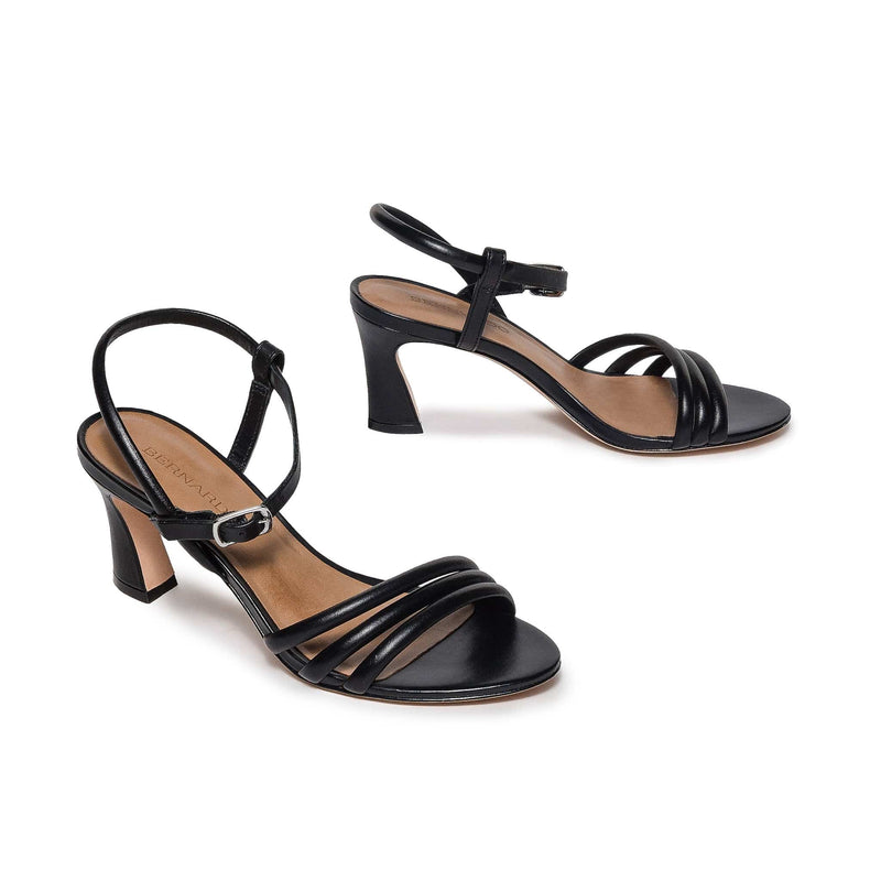 Sandalias de Salto Bernardo Noor Feminino Pretas | QPV558YQ