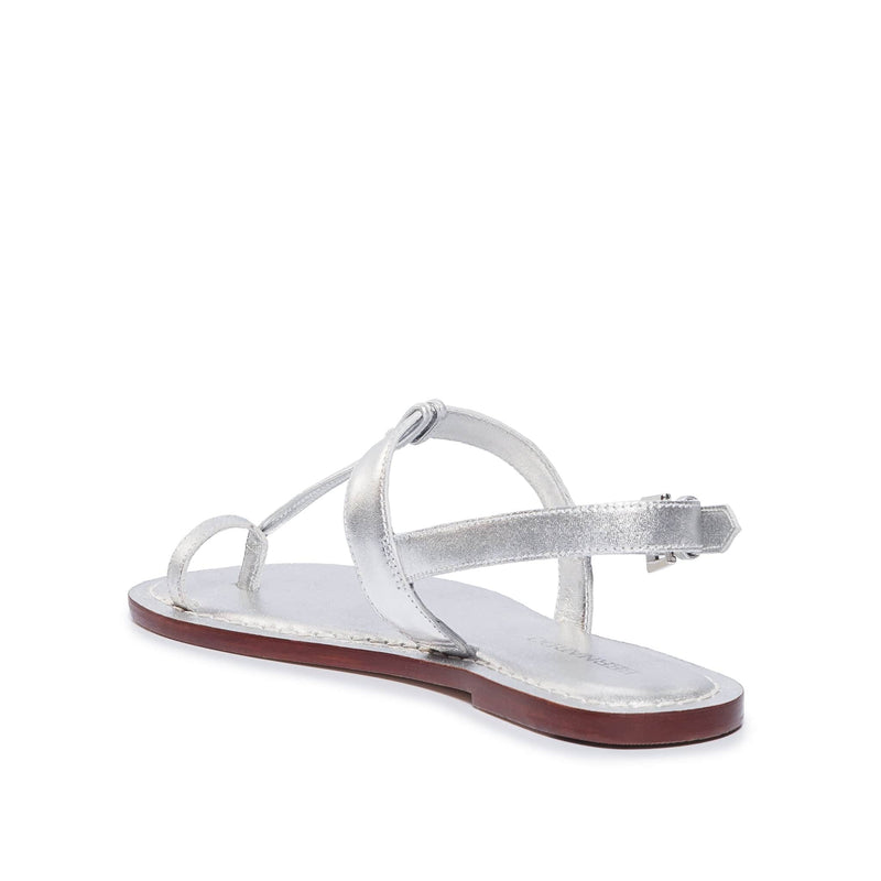 Sandálias Planas Bernardo Maverick 2 Toe Ring Feminino Prateadas | LDQ7794KO