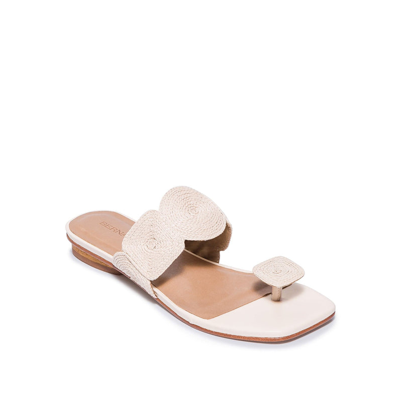 Sandálias Planas Bernardo Palermo Raffia Feminino Branco | EXQ4519IP