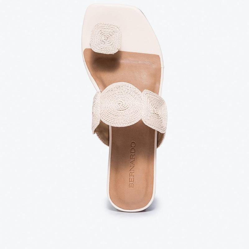 Sandálias Planas Bernardo Palermo Raffia Feminino Branco | EXQ4519IP