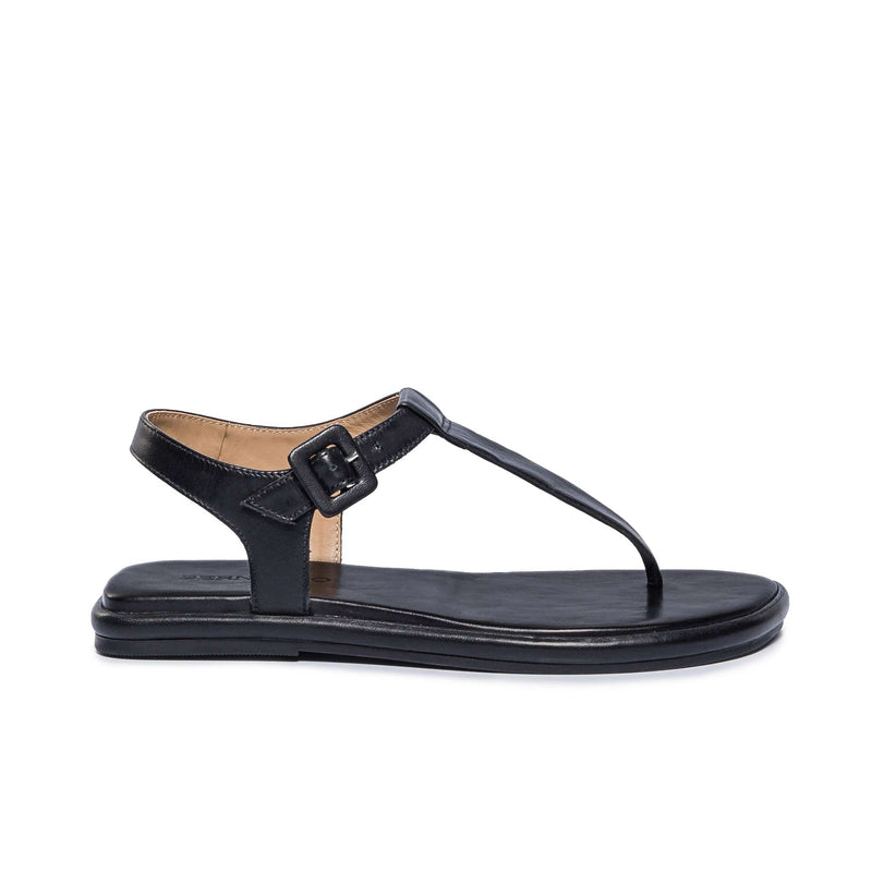 Sandálias Planas Bernardo Tucson T-Strap Feminino Pretas | PMT584ME