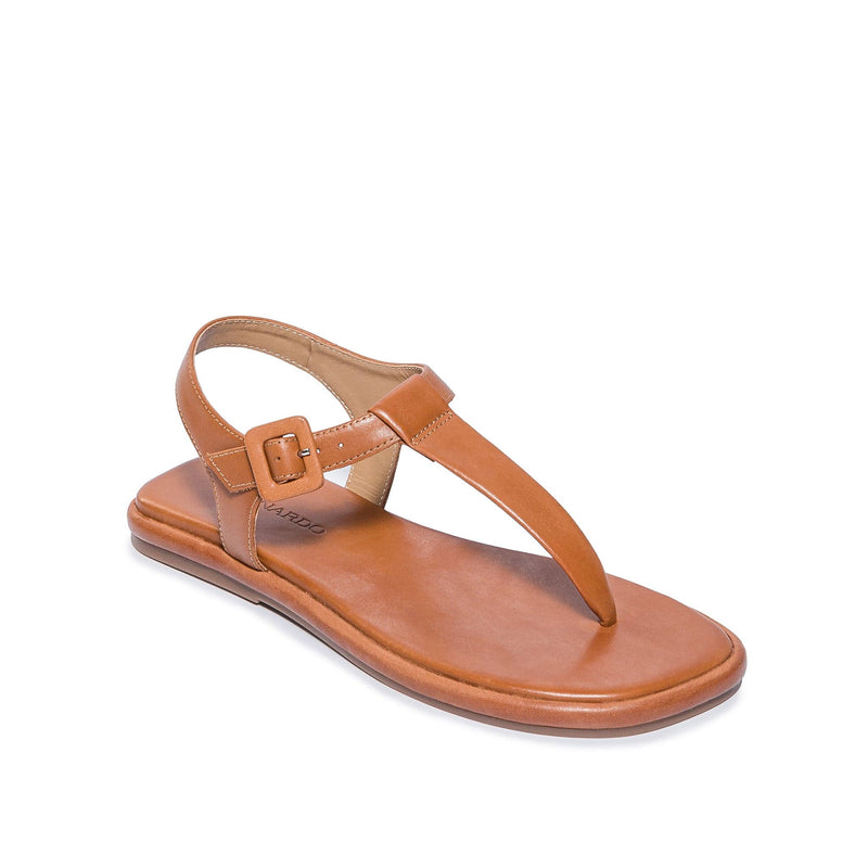 Sandálias Planas Bernardo Tucson T-Strap Feminino Marrom Escuro | DBO9197SF