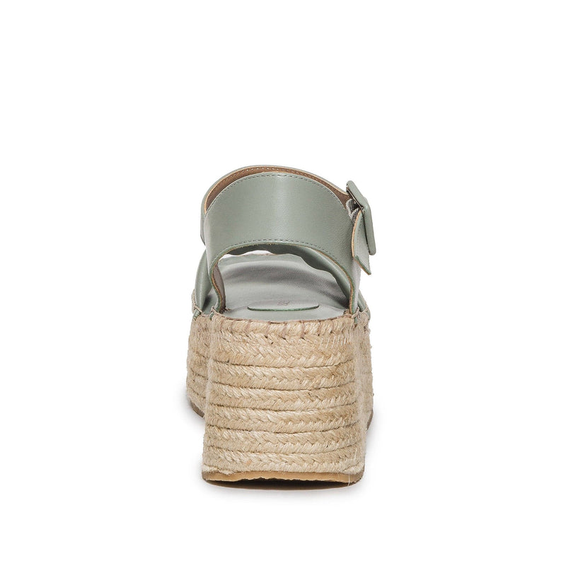 Sandálias Plataforma Bernardo Mallorca Espadrille Feminino Luz Verdes | ZVG9125NS