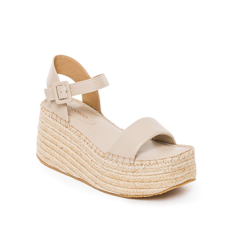 Sandálias Plataforma Bernardo Mallorca Espadrille Feminino Bege | KRX6250KP