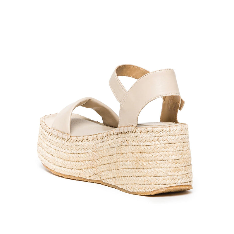 Sandálias Plataforma Bernardo Mallorca Espadrille Feminino Bege | KRX6250KP