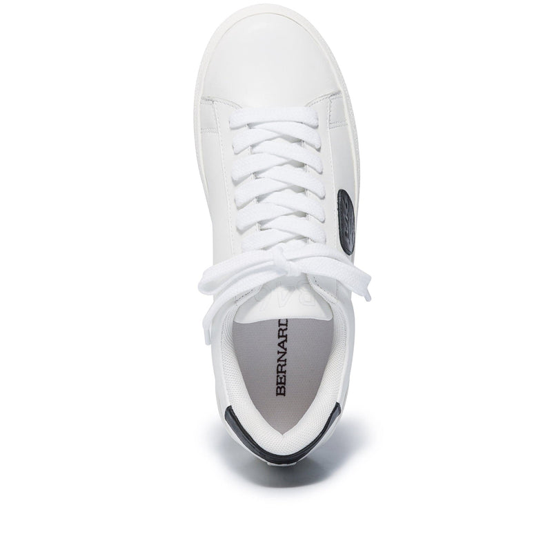 Sapatilhas Bernardo Tatum Feminino Branco Pretas | MWQ2957OF