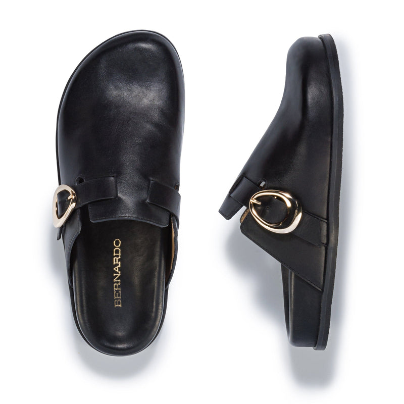 Tamancos Bernardo Easton Slip On Feminino Pretas | VWM2866VD